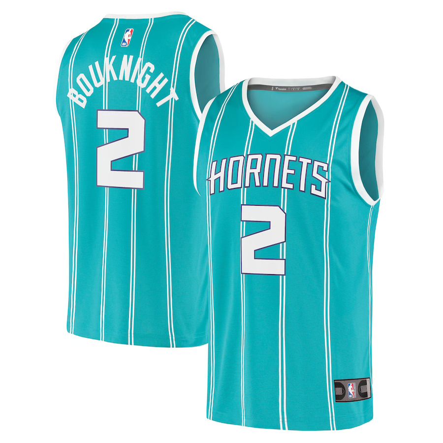 Men Charlotte Hornets #2 James Bouknight Fanatics Branded Teal Fast Break Replica Player NBA Jersey->charlotte hornets->NBA Jersey